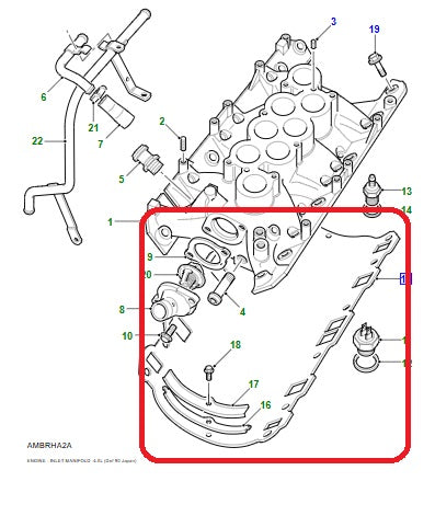 JUNTA DE COLECTOR DE ADMISION FREELANDER 96-06