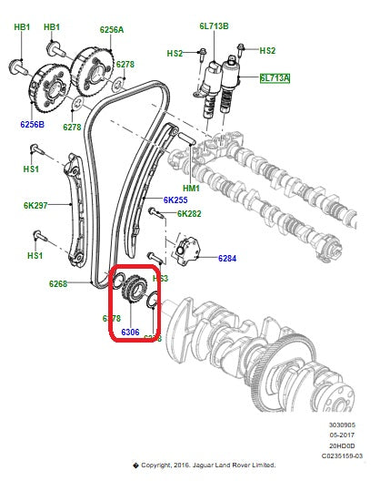 PIÑON DEL CIGÜEÑAL 6306 DISCOVERY SPORT 15-