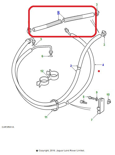 TUBO FLEXIBLE DEPOSITO DE DIRECCION A BOMBA DISCOVERY 1 89-98
